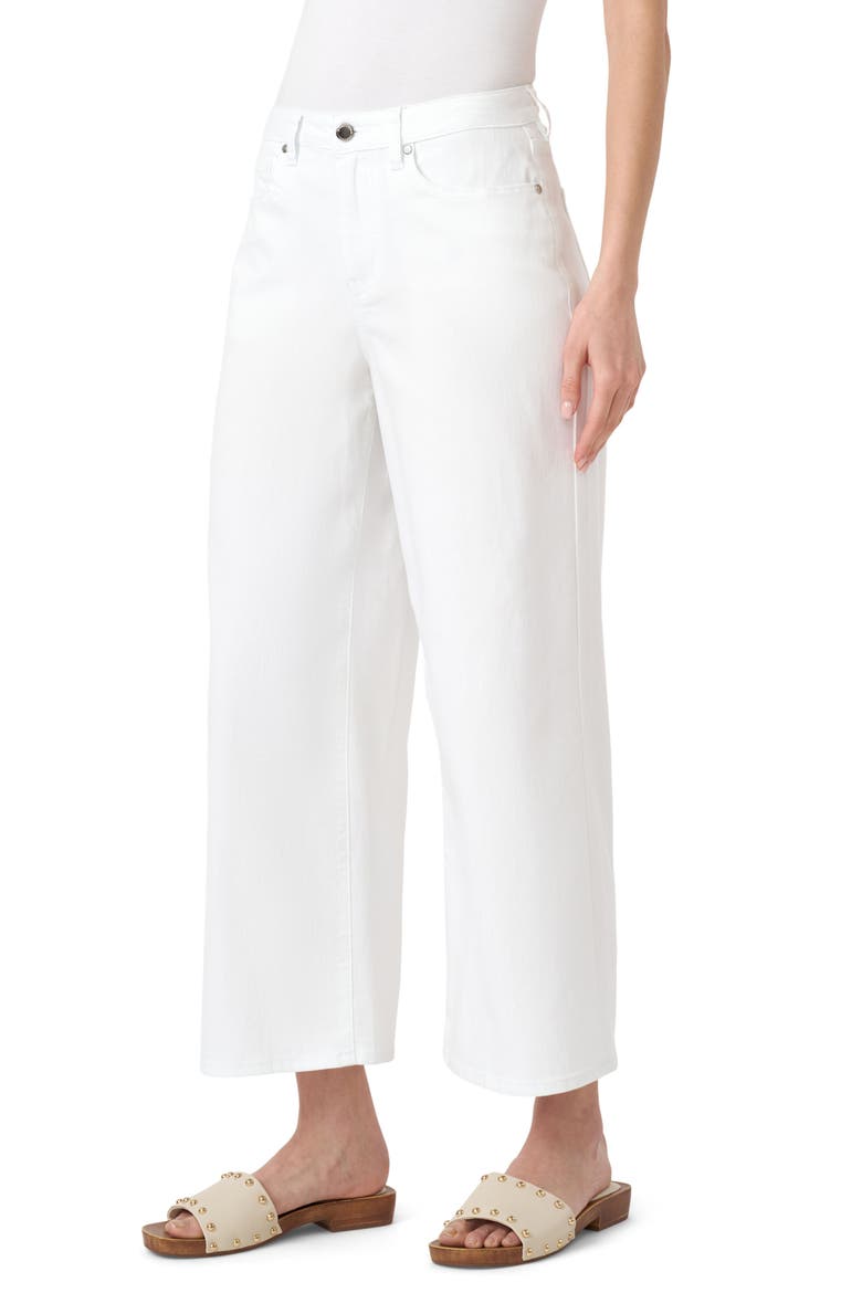 Wide Leg Crop Denim Pants, Alternate, color, WHITE SOLID