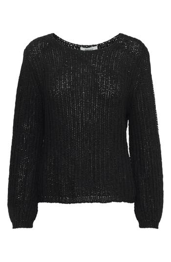 B.young Mara Crewneck Knit Top In Black