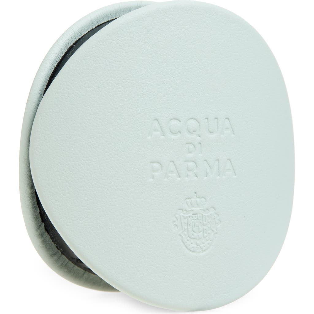 Acqua Di Parma Yellow Leather Car Diffuser Case In Cloud