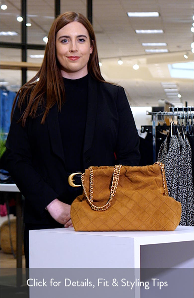 Fleming Soft Quilted Suede Hobo Bag, sales video thumbnail