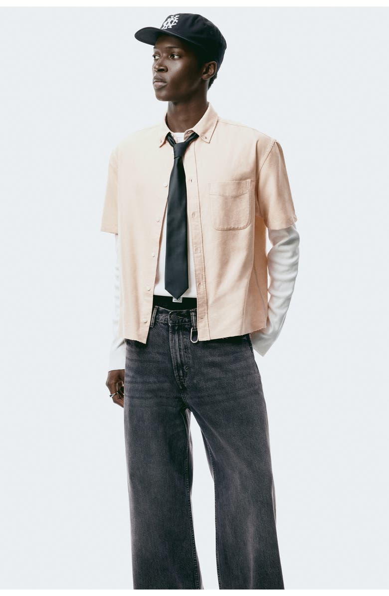 H&M Wide Jeans, Alternate, color, Denim Gray