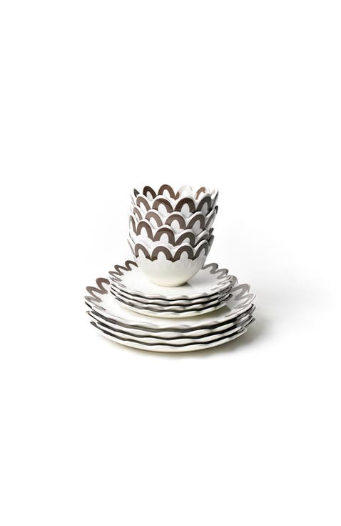 Russet Arabesque Dinnerware 12 Piece Set