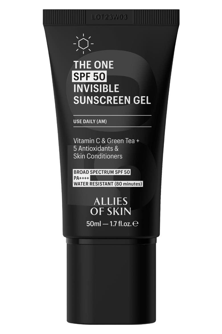 The One SPF 50 Invisible Gel Sunscreen, Main, color, NO COLOR