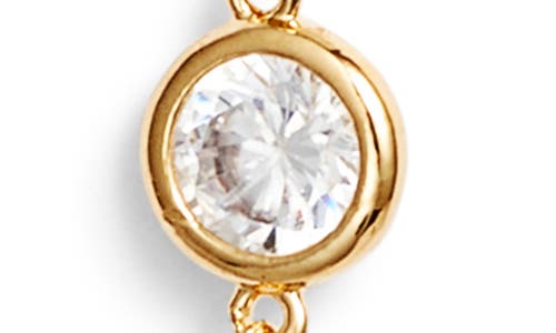 Nordstrom Cubic Zirconia Station Y Necklace In Gold