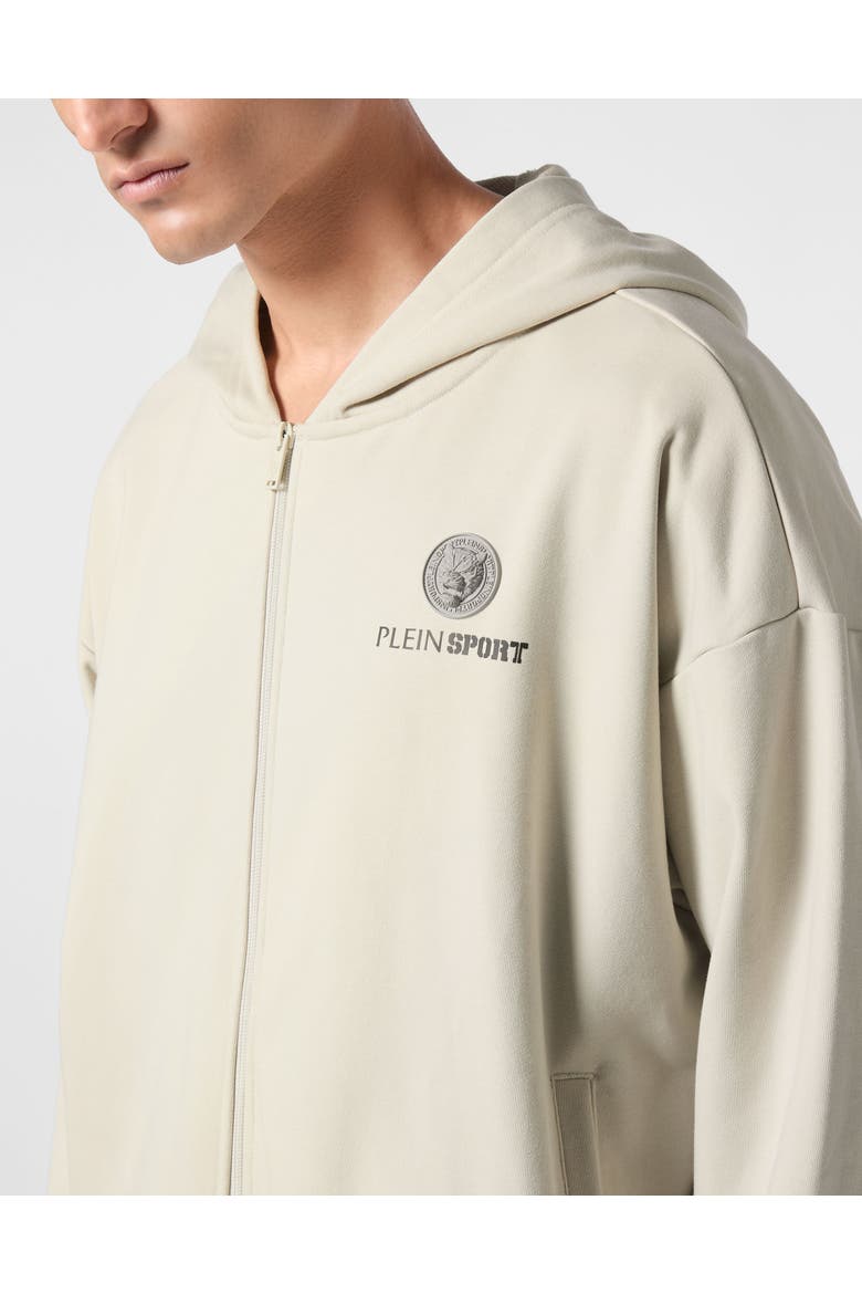 Hooded Sweatjacket Scratch Men, Alternate, color, grey