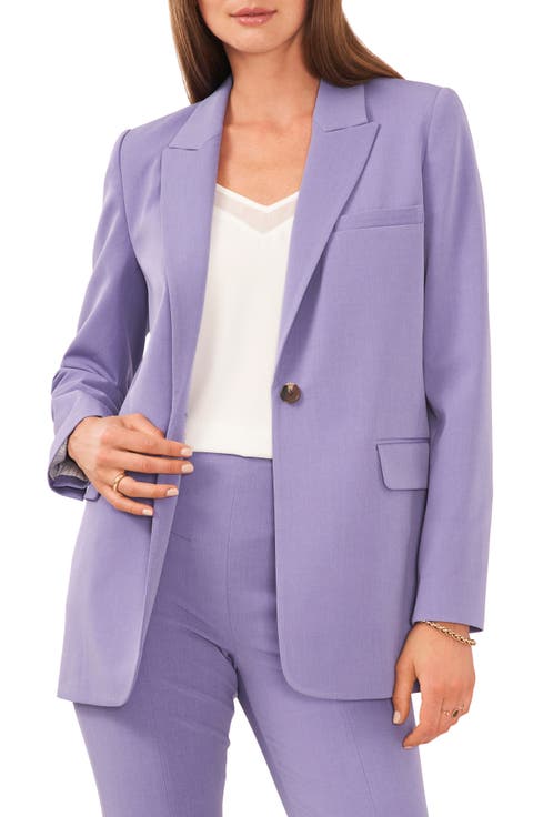 Single Button Relaxed Blazer