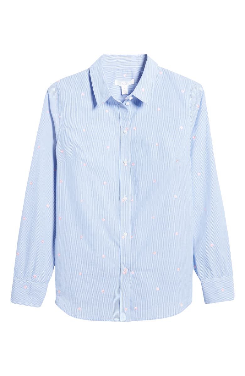 1901 Embroidered Dot Stripe Shirt, Alternate, color,