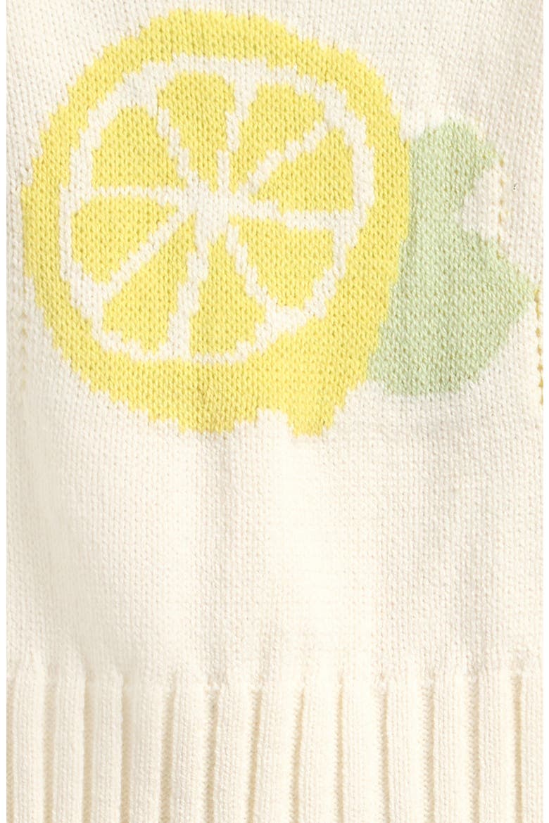 Kids' Lemon Knit Tank, Alternate, color, IVORY LEMON