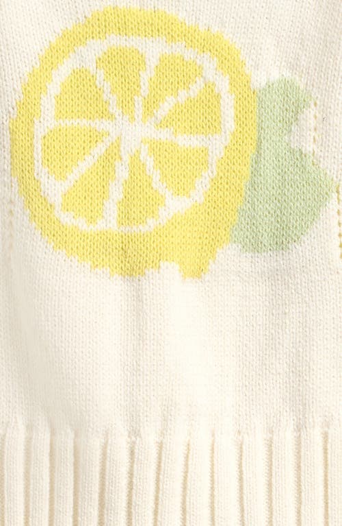 Freshman Kids' Lemon Knit Tank In Neutral
