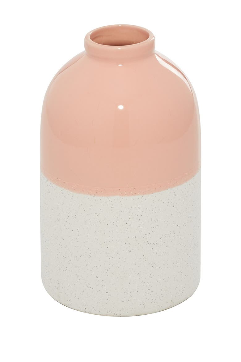 Ceramic Vase with Pink Top, Main, color, PINK