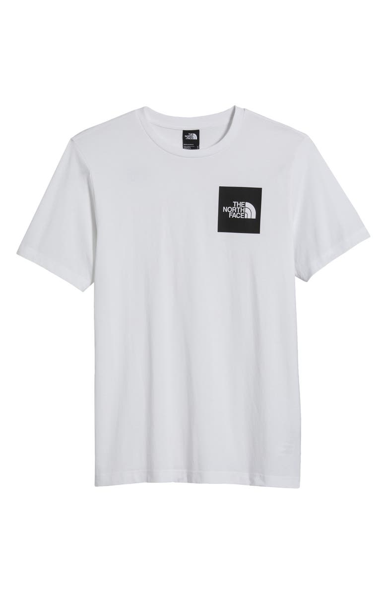 The North Face Fine Cotton Blend Logo Graphic T-Shirt, Alternate, color, Tnf White
