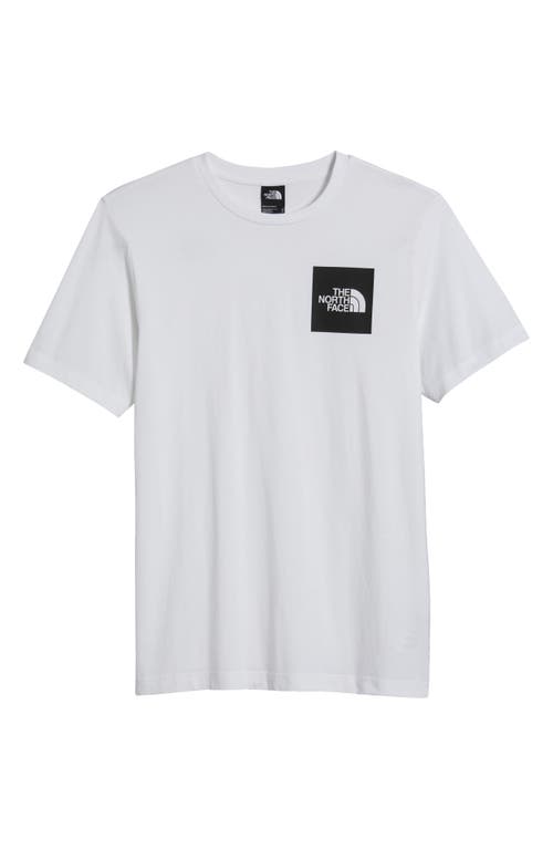 Shop The North Face Fine Cotton Blend Logo Graphic T-shirt In Tnf White