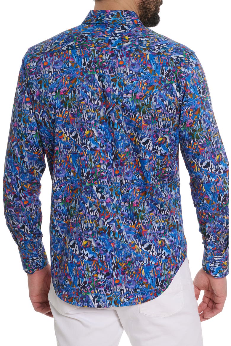 Abstract Print Long Sleeve Shirt, Alternate, color, BLUE MULTI