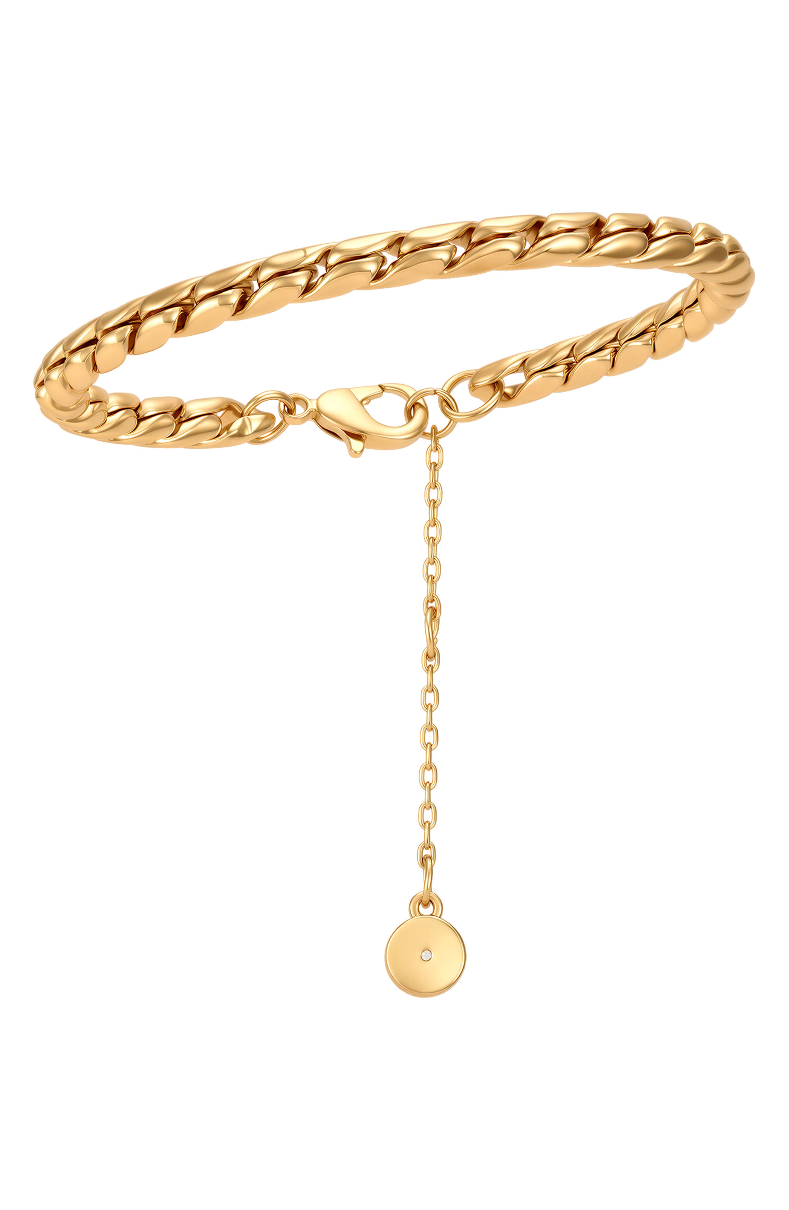 Crystal Bar Chain Bracelet