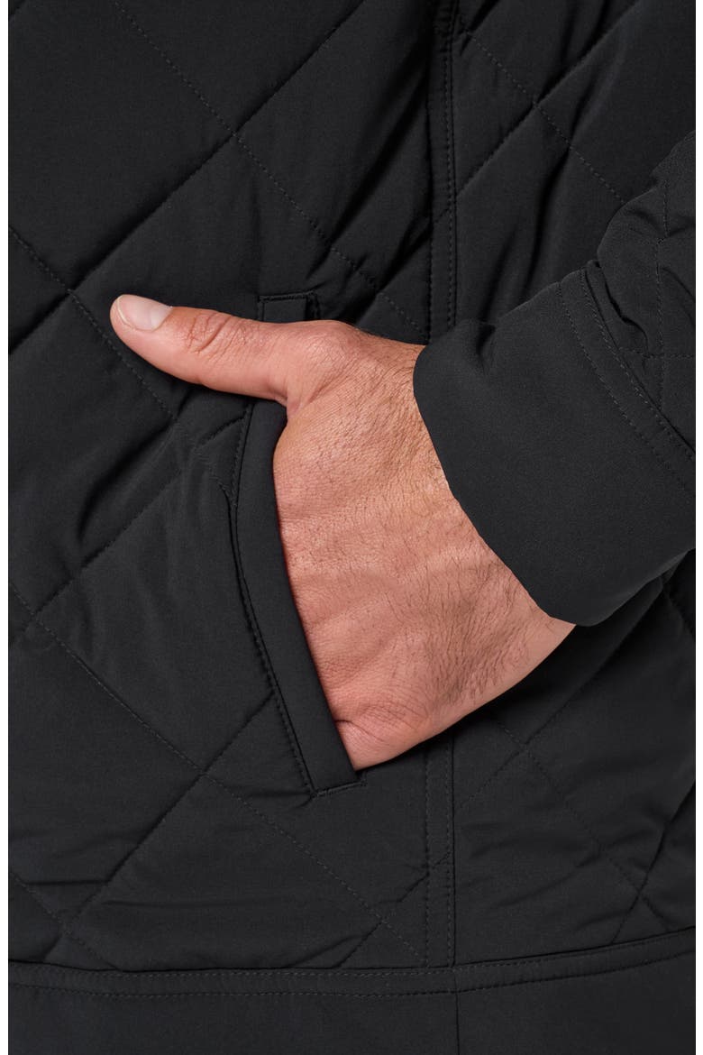 Grey Wave 2.0 Performance Quilted Jacket, Alternate, color, BLACK