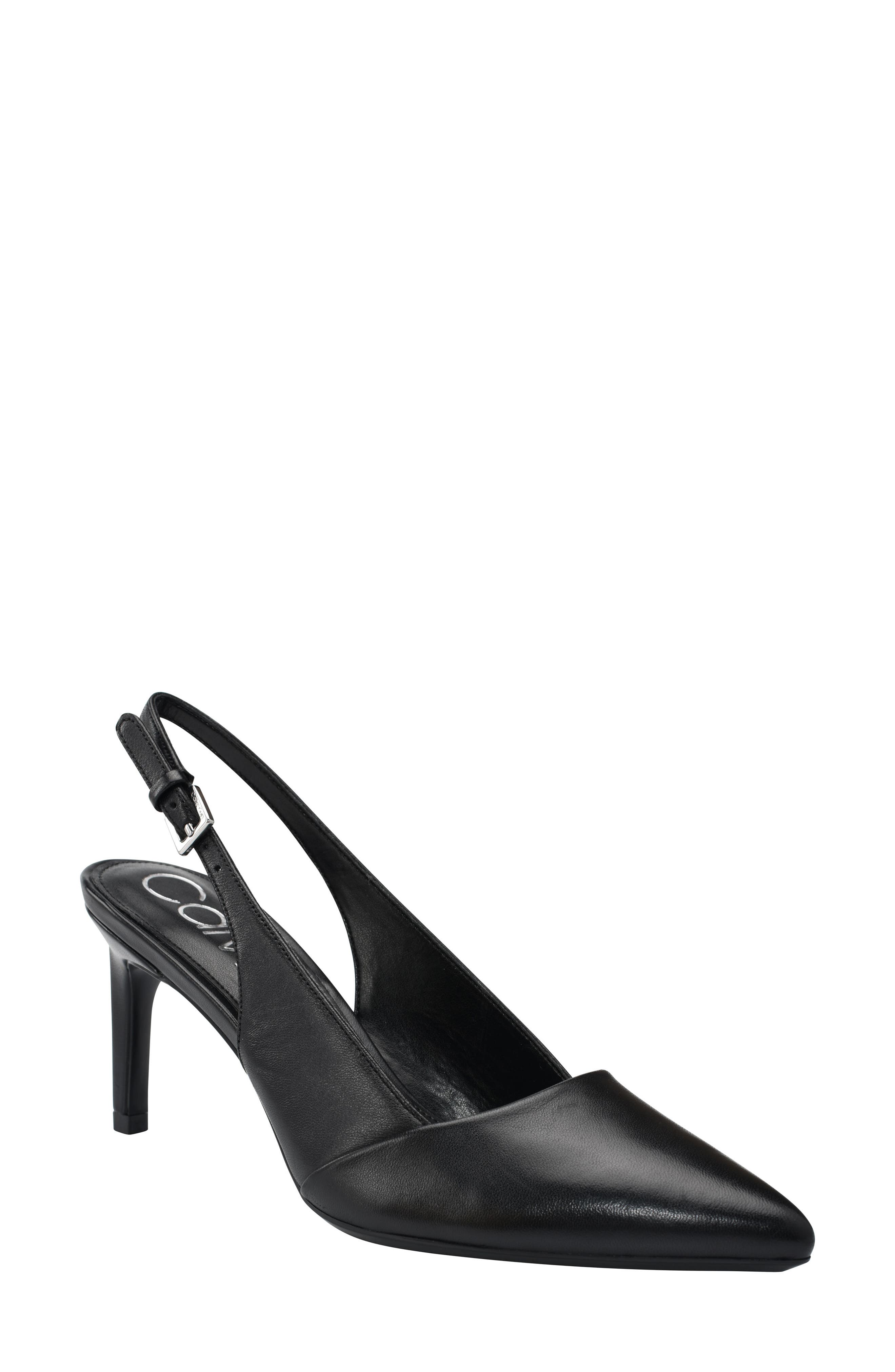 Calvin Klein Silvia Slingback Pointed Toe Pump, Main, color, 