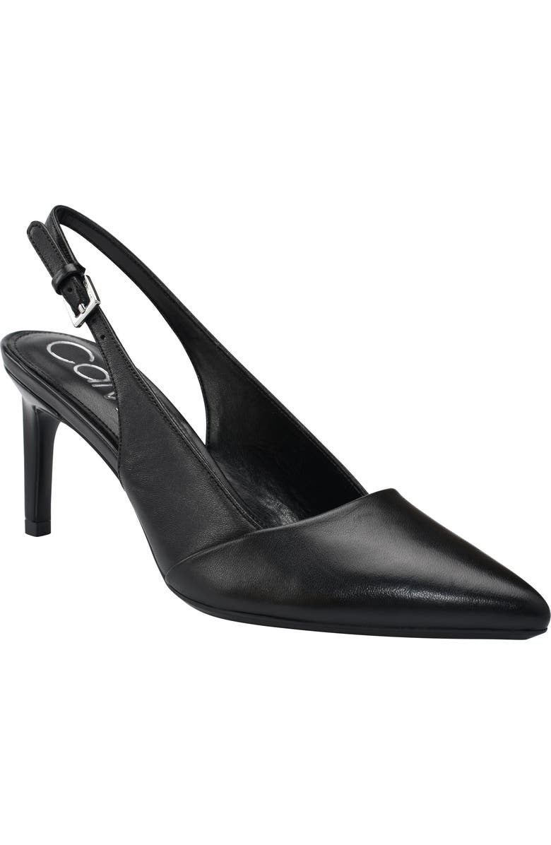 Calvin Klein Silvia Slingback Pointed Toe Pump, Main, color,
