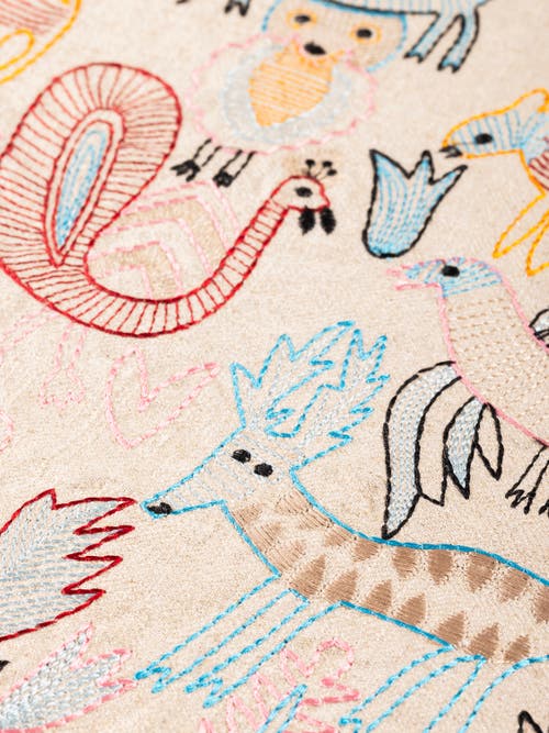 Gauri Kohli Fateh Throw Pillow Cover In Multi