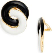 Carolina Herrera Twisted Knot Clip-On Earrings