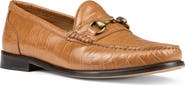 Donald Pliner Croc Embossed Bit Loafer