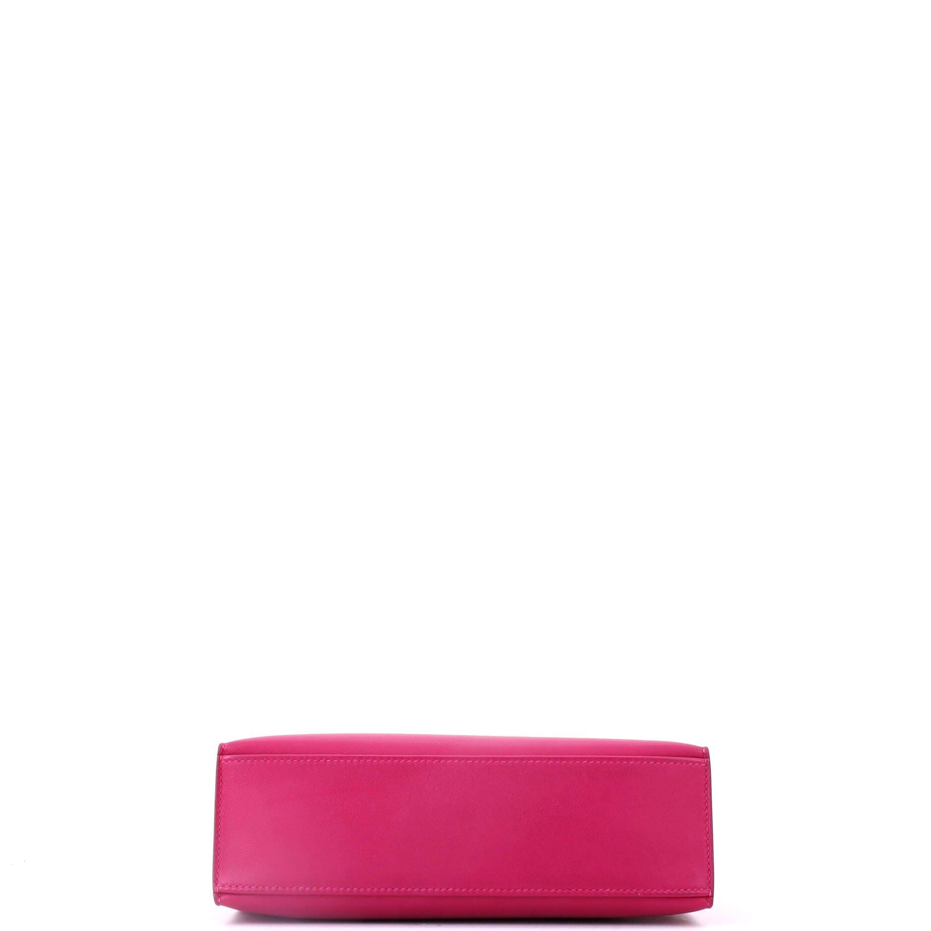 Pre-Owned Hermes Kelly Pochette Swift, Alternate, color, Rose Pourpre