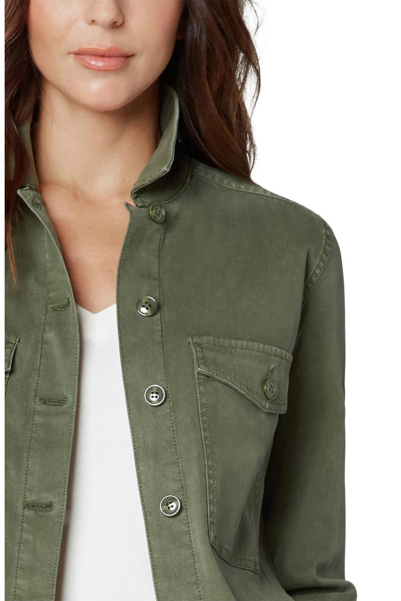 Stretch Dobby Jacket, Alternate, color, OLIVE MOSS