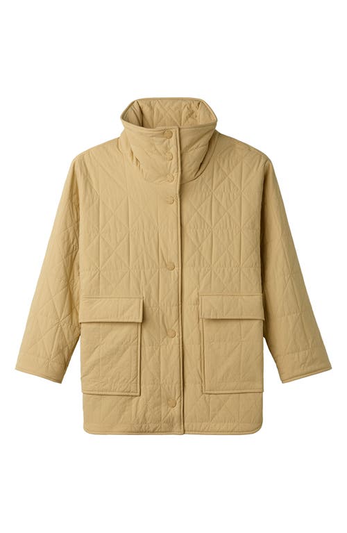 Rhone Monterey Water Repellent Quilted Jacket In Brown
