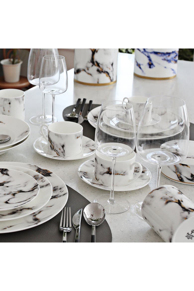 Marble Venice Fog Salt & Pepper Shaker, Alternate, color, White