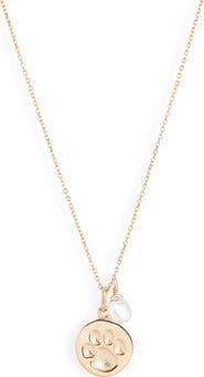 Anzie Paw Pendant Necklace
