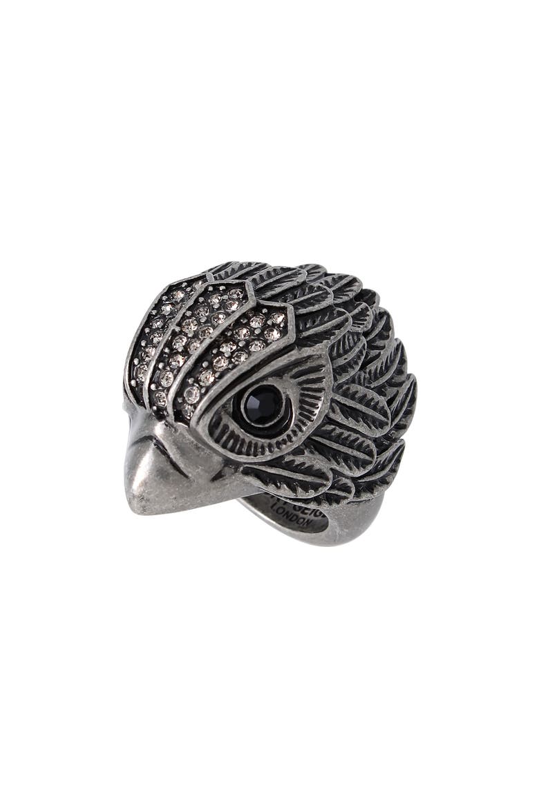 Eagle Cocktail Ring, Alternate, color, ANTIQUE SILVER