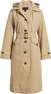 Bernardo Paperweight Long Raincoat