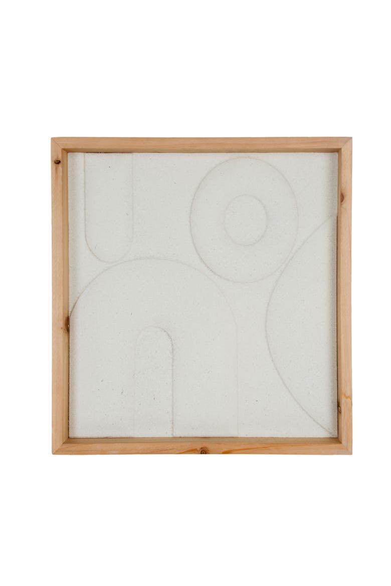 Carved Round Shapes in Wall Art, Main, color, White