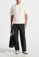 Manière De Voir Hugo Relaxed Fit Cotton T-Shirt With Pleat
