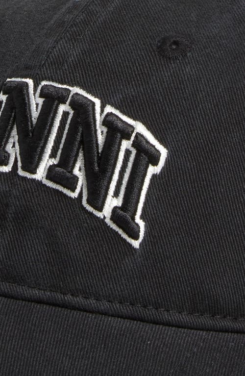 Ganni Baseballkappe Mit Logo-stickerei