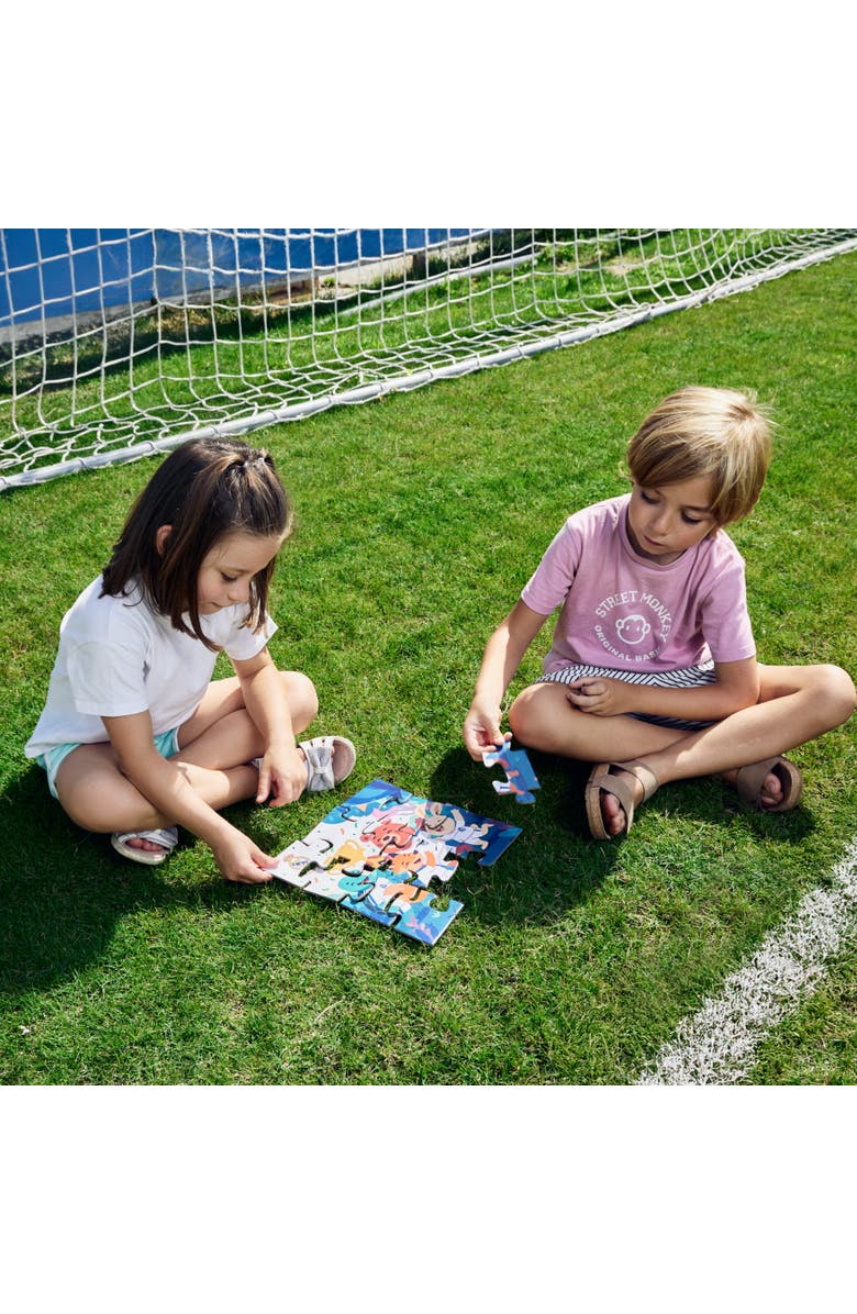 Miniland Real Madrid Soccer 12 Piece Children's Puzzle, Alternate, color, Blue Multi