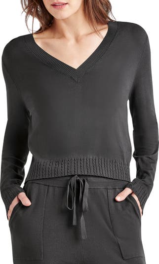 (取寄) スプレンディッド レディース ケーブル V-ネック セーター Splendid women Veroinca Cable V-Neck Sweater Lead Splendid Women's Veroinca Cable V-Neck Sweater, Lead at