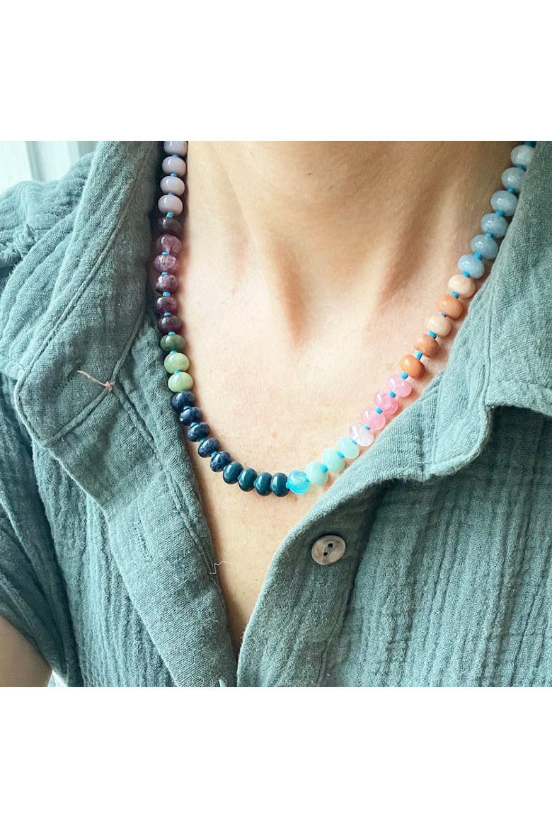 Strolling Through Provence Gemstone Necklace, Alternate, color, Multi