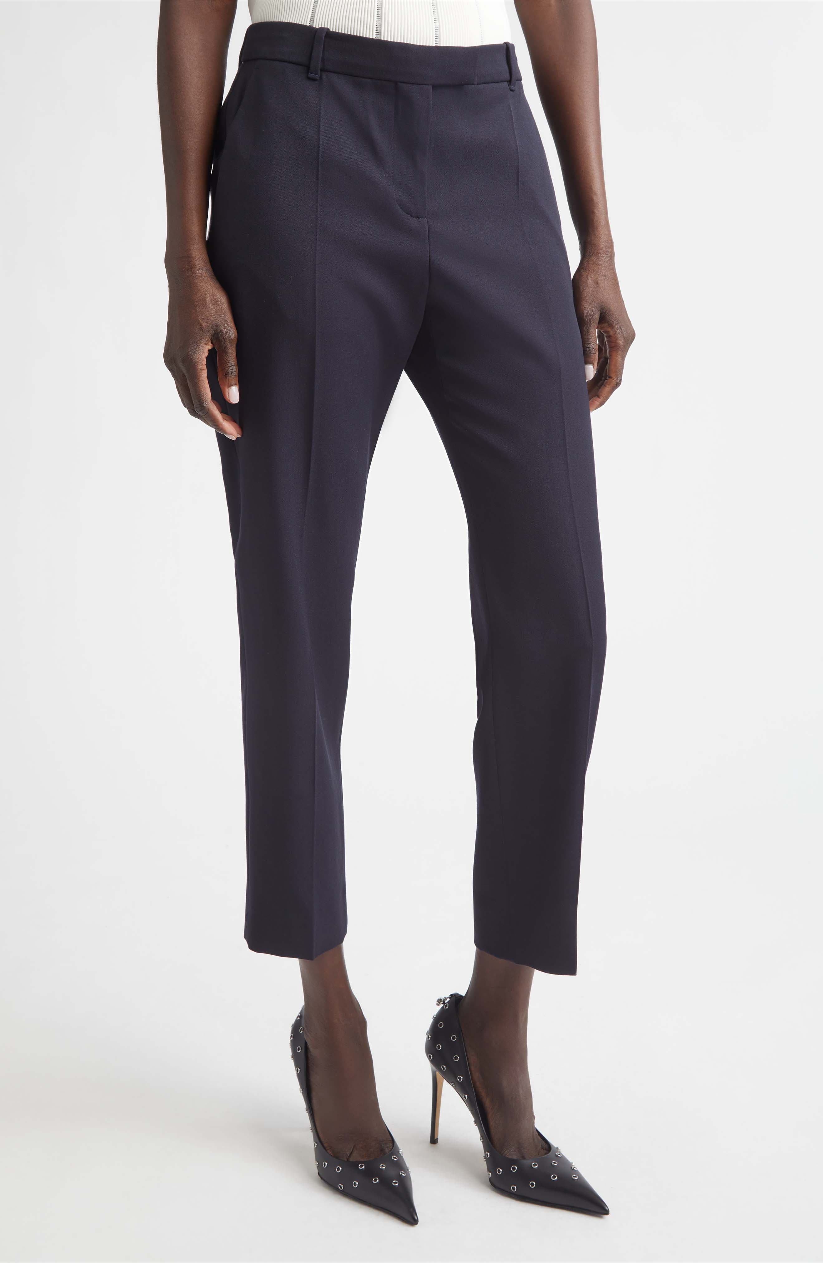 Wool Cigarette Trousers