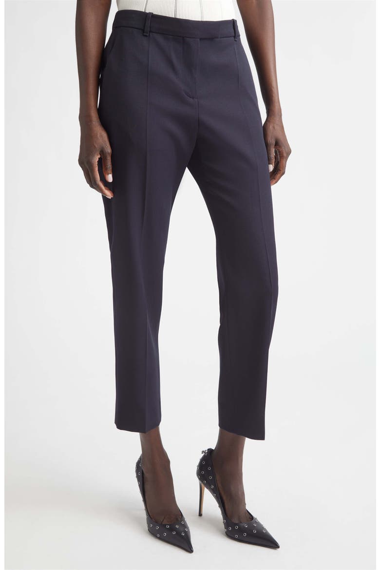 Wool Cigarette Trousers, Main, color, NAVY