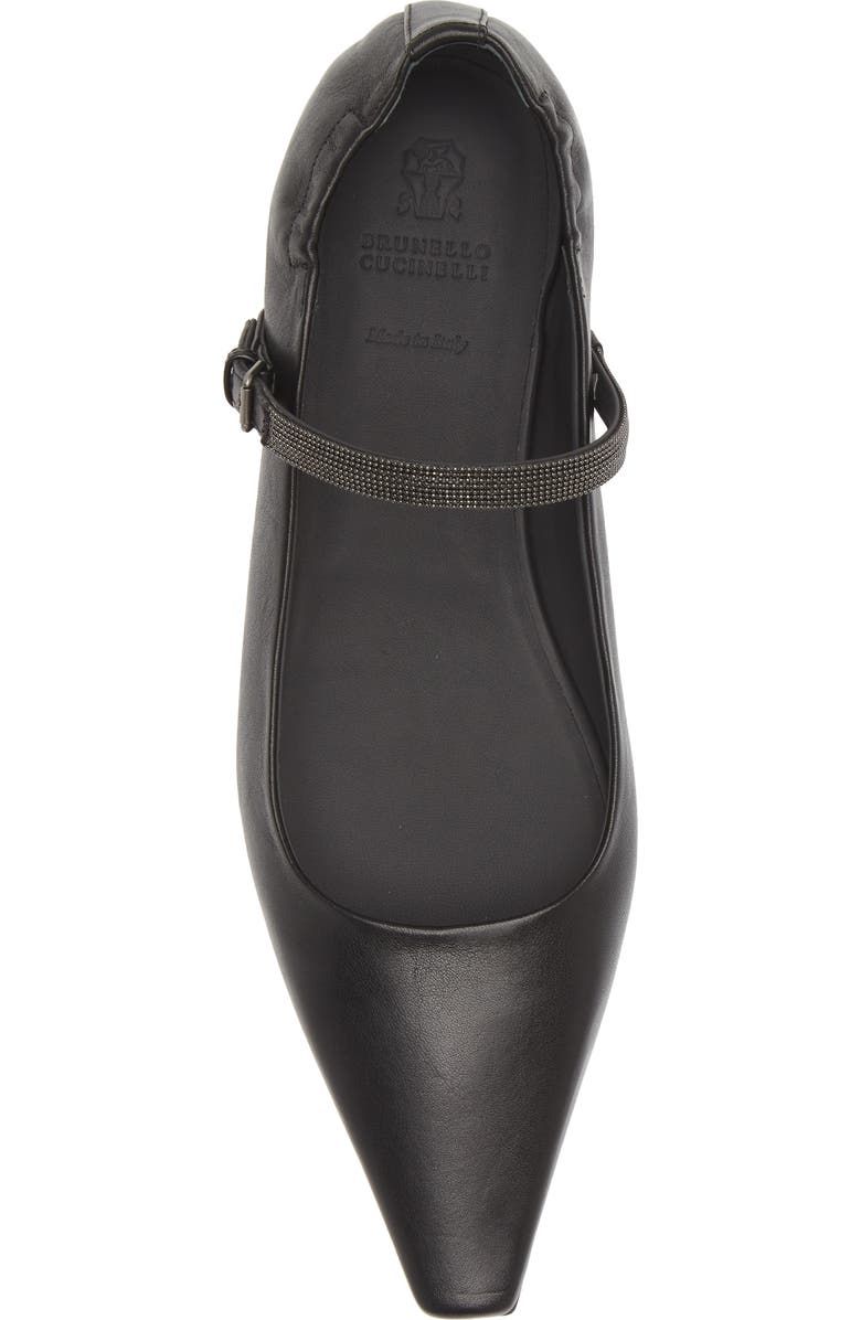 Brunello Cucinelli Monili Beaded Ballerina Flat, Alternate, color,
