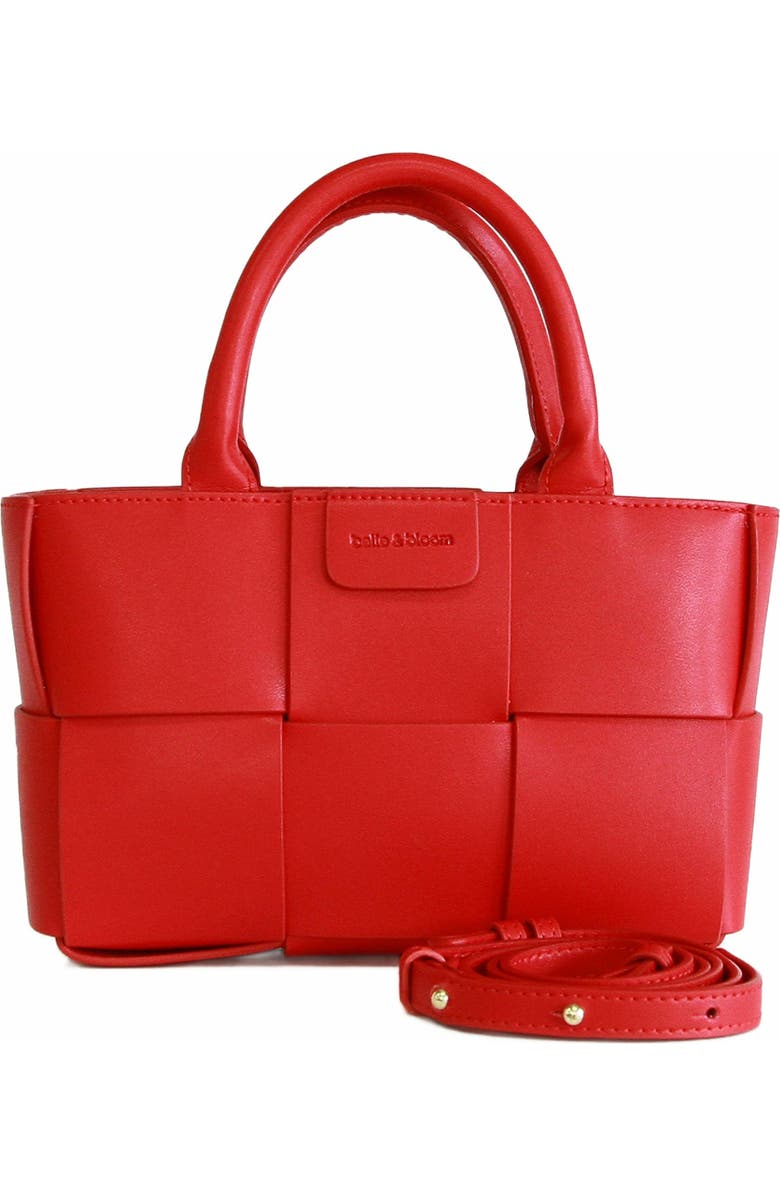 Belle & Bloom Little Love Woven Crossbody Bag, Alternate, color, Red