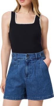 Scotch & Soda Embroidered Trim Sweater Tank