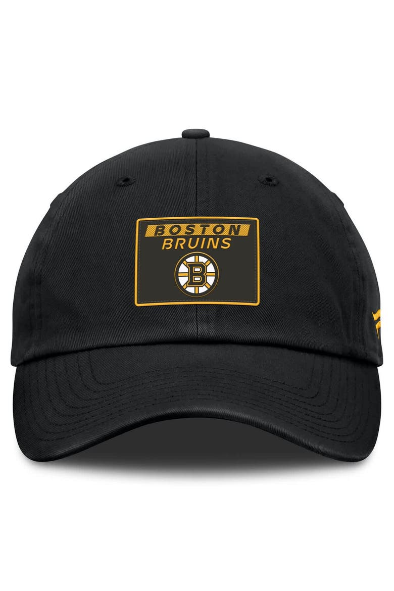 Men's Fanatics Black Boston Bruins Authentic Pro Prime Adjustable Hat, Alternate, color, Black