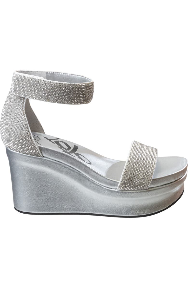OTBT Status Crystal Embellished Wedge Sandal, Alternate, color,