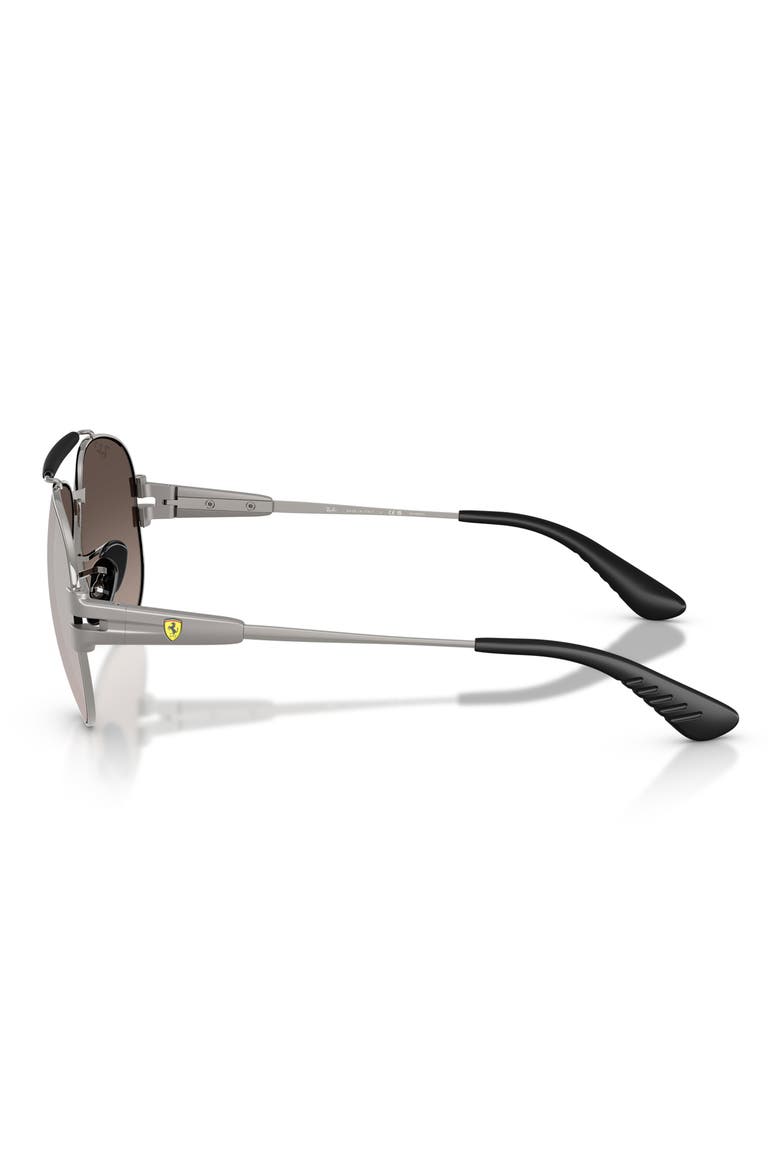 x Ferrari 58mm Polarized Phantos Sunglasses, Alternate, color, GUNMETAL / GREY GRADIENT POLAR