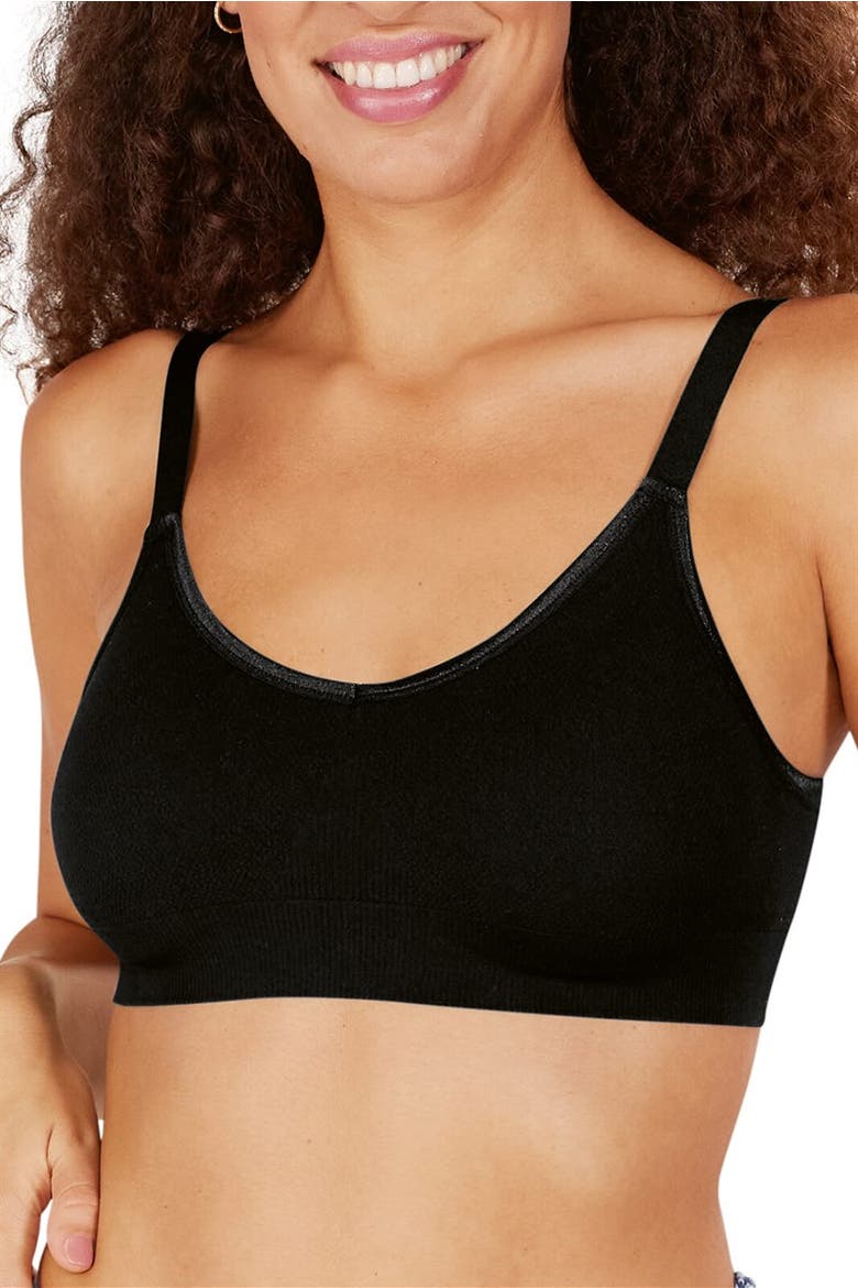 Eliza Wire-Free Bra, Main, color, black