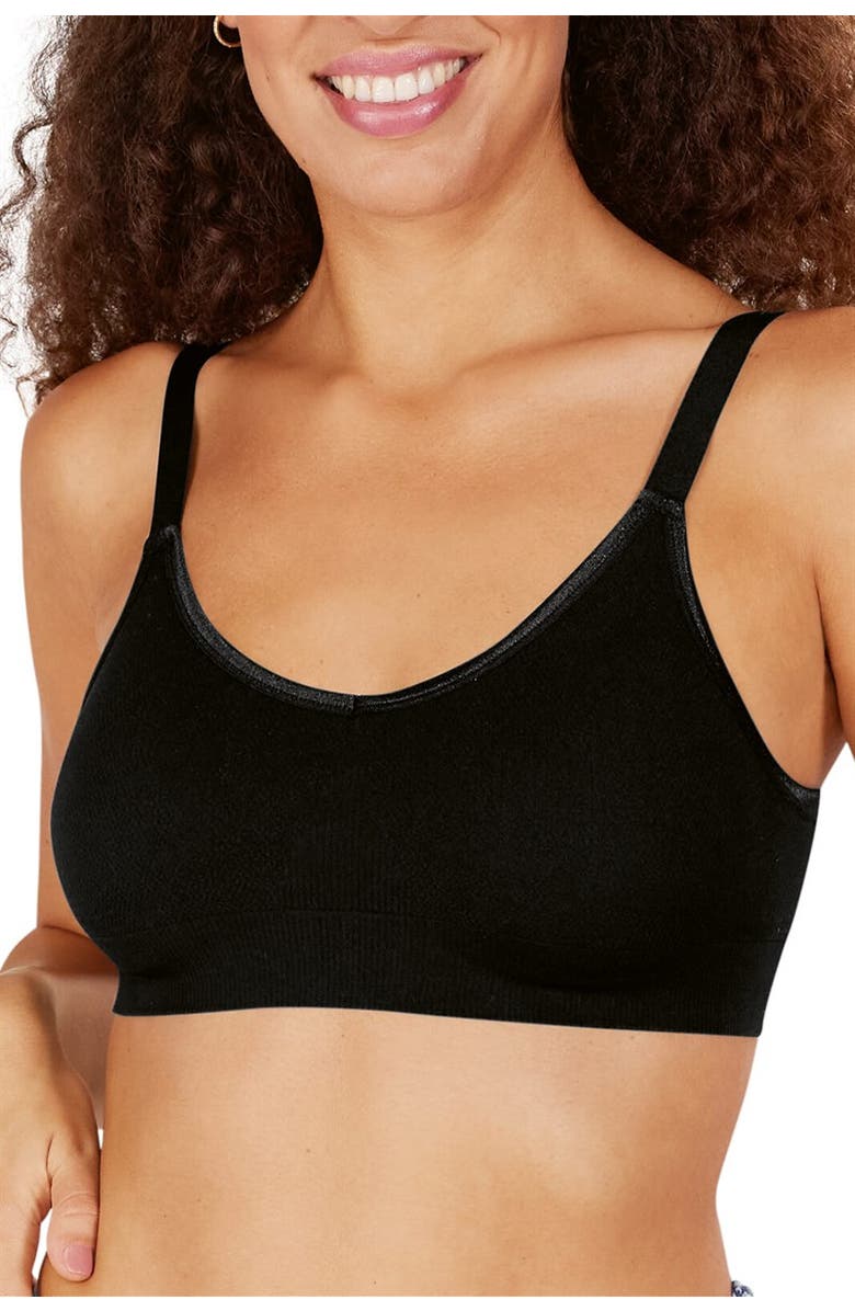 Amoena Eliza Wire-Free Bra, Main, color, Black
