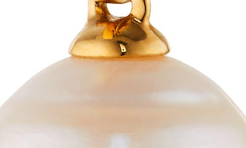 Nadri Cultured Genuine Baroque Freshwater Pearl Drop Earrings In Gold
