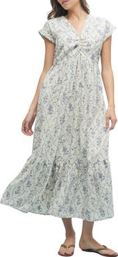 WISHLIST Floral Cinched Midi Dress