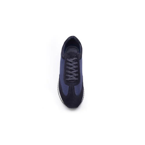 A. Veer Richard Sneaker In Navy Suede